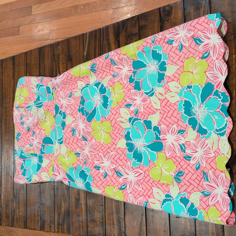 Vintage Lilly Pulitzer Sienna Dress Strapless *Missing Belt*